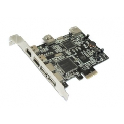  PCI Express USB2.0+Firewire (3+3Port) Combo Card