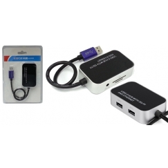 Combo USB3.0 Multi Card Reader + USB3.0 Hub + GigaLan