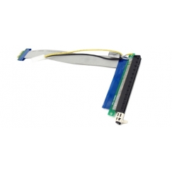  PCI-E 1X to 16X Riser Extender Cable With Molex Power