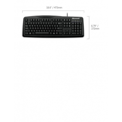 Microsoft Heb/Eng 200 USB Wired Keyboard 6JH-00014