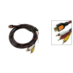 HDMI to 3 RCA RGB AV Cable